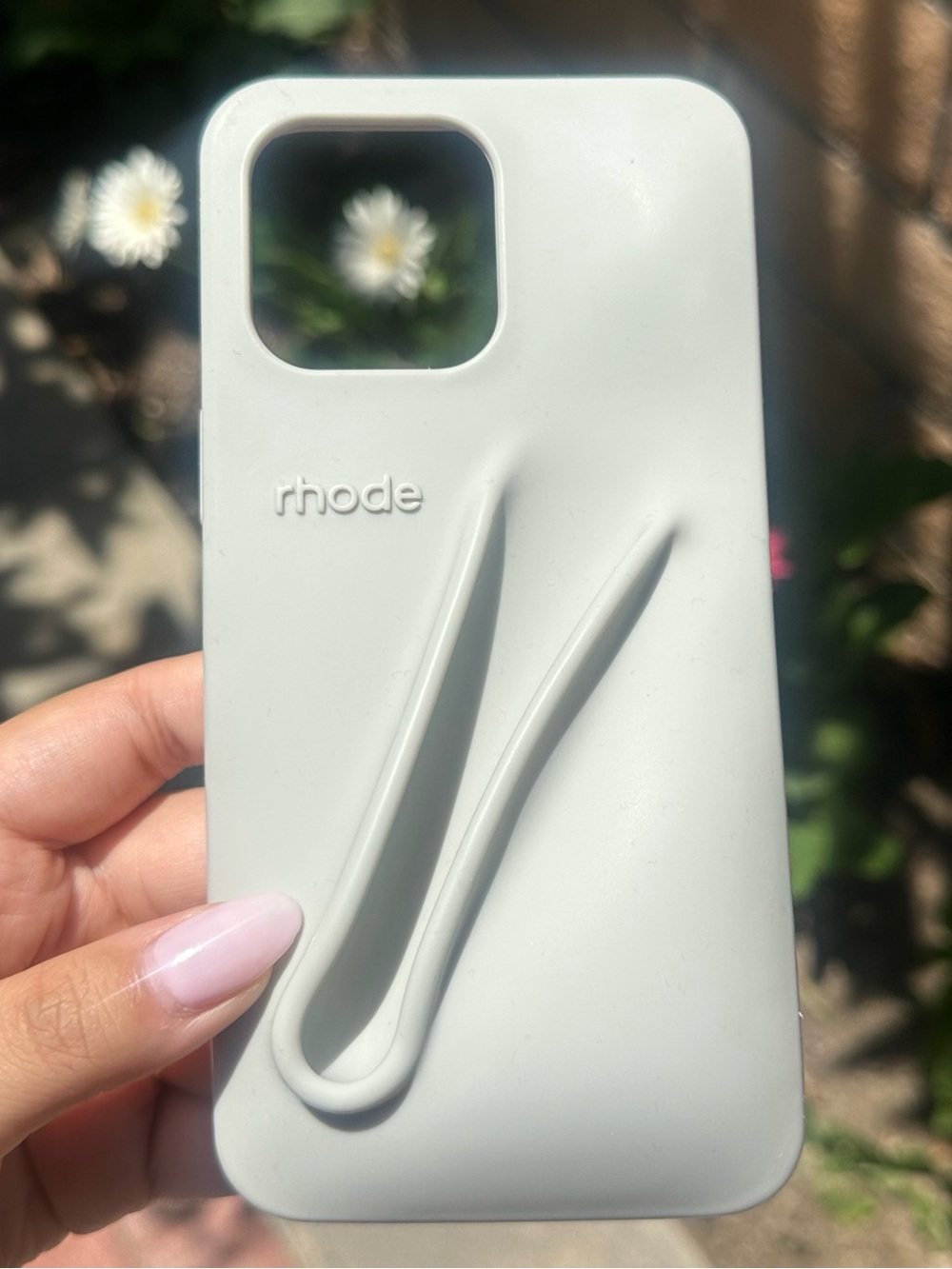 Rhode IPhone 14 Pro Max Lip Phone Case ( Og Grey ) aunthentic